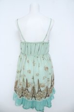 画像2: axes femme / エッフェル塔パネル柄チュニック M ミント Y-26-06-14-115-AX-TO-SZ-ZY (2)