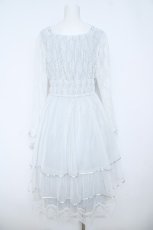 画像2: axes femme / レースティアードチュールワンピース F 白 Y-26-06-14-127-AX-OP-SZ-ZY (2)