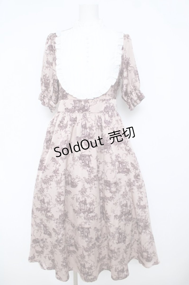 画像1: m petit by misako / AM*トワルドジュイワンピース M 中桃 Y-26-06-14-140-LO-OP-SZ-ZY (1)