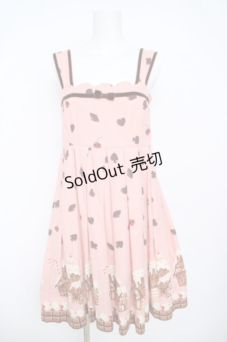 画像1: Emily Temple cute / ヘクセンハウスプリントスカラップノースリーブワンピース M ピンク Y-26-06-14-145-ET-OP-SZ-ZY (1)