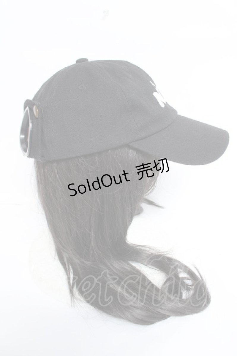画像4: NieR Clothing / ゴーグルキャップ  黒 Y-26-06-14-024-PU-ZA-SZ-ZY (4)