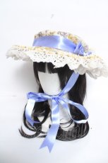 画像1: ALICE and the PIRATES / Mon favori champ de fleurs ドレスハット  ブルー Y-26-06-14-028-PA-AC-SZ-ZY (1)