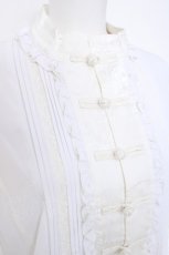 画像4: Hoshibako Works / 繁花集 刺繍ブラウス  白 Y-26-06-16-042-LO-BL-SZ-ZY (4)