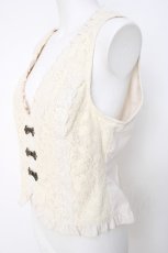画像2: axes femme / ビットデザインレースベスト  生成り Y-26-06-16-046-AX-TO-SZ-ZY (2)