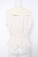 画像3: axes femme / ビットデザインレースベスト  生成り Y-26-06-16-046-AX-TO-SZ-ZY (3)