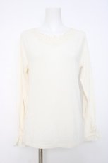 画像1: axes femme / モチーフレースインナー  生成り Y-26-06-16-069-AX-TO-SZ-ZY (1)