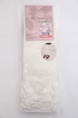 画像1: m petit by misako / AMCSレーシーリボンレース  濃白 Y-26-06-16-011-LO-ZA-SZ-ZY (1)