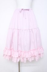 画像1: Chalmiere / ミディフリルペチスカート M ピンク Y-26-06-16-095-AX-SK-SZ-ZY (1)