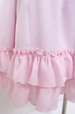 画像3: Chalmiere / ミディフリルペチスカート M ピンク Y-26-06-16-095-AX-SK-SZ-ZY (3)