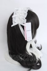 画像3: Chalmiere / フリルヘッドドレス  白 Y-26-06-16-001-AX-AC-SZ-ZY (3)