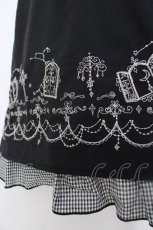 画像3: axes femme POETIQUE / メルヘン刺繍スカート M 黒 Y-26-06-16-104-AX-SK-SZ-ZY (3)
