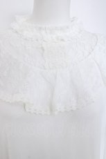 画像4: axes femme kawaii / ヴィンテージシフォンブラウス  白 Y-26-06-16-038-AX-BL-SZ-ZY (4)