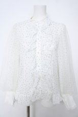 画像1: Angelic Pretty / Twinkleロゴリボンブラウス  白 Y-26-06-18-057-AP-BL-SZ-ZY (1)