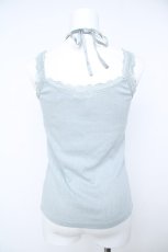 画像2: axes femme / バラクロスストラップキャミ  サックス Y-26-06-18-062-AX-TO-SZ-ZY (2)