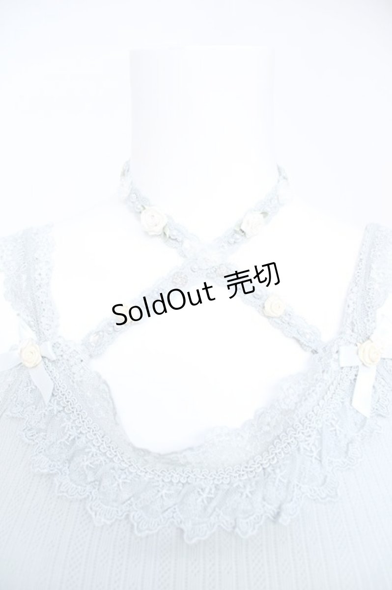 画像3: axes femme / バラクロスストラップキャミ  サックス Y-26-06-18-062-AX-TO-SZ-ZY (3)