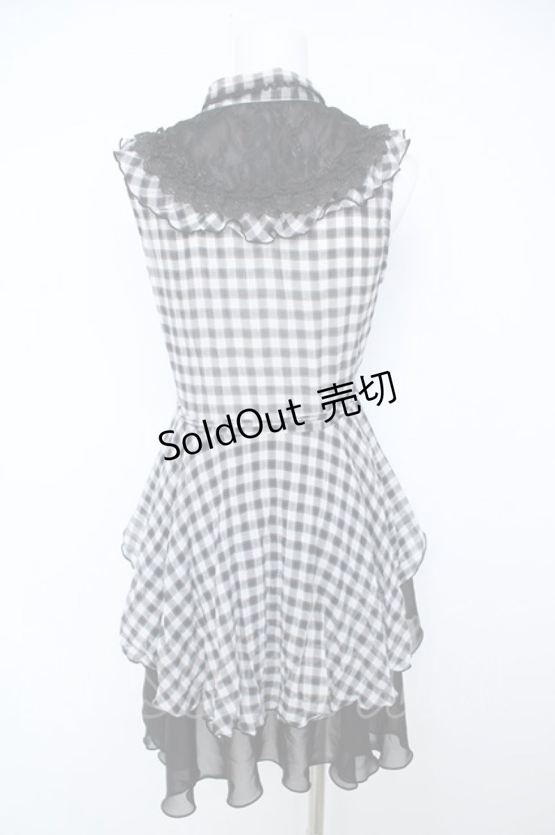 画像2: axes femme POETIQUE / ブロッキングノースリブラウス  黒 Y-26-06-18-067-AX-BL-SZ-ZY (2)
