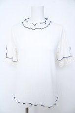 画像1: axes femme / 吸水速乾袖レースメロープルオーバー  白 Y-26-06-18-071-AX-TO-SZ-ZY (1)