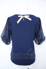 画像2: axes femme / ピーター・パン/刺繍トップス  紺 Y-26-06-18-075-AX-TO-SZ-ZY (2)