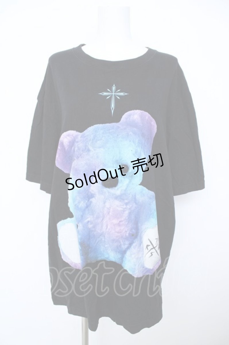 画像1: TRAVAS TOKYO / Funny bear ビッグTシャツ F ブラック Y-26-06-18-078-PU-TO-SZ-ZY (1)