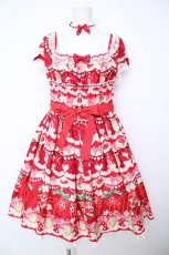画像1: Angelic Pretty / Melty Berry Princessワンピース  赤 Y-26-06-18-098-AP-OP-SZ-ZY (1)