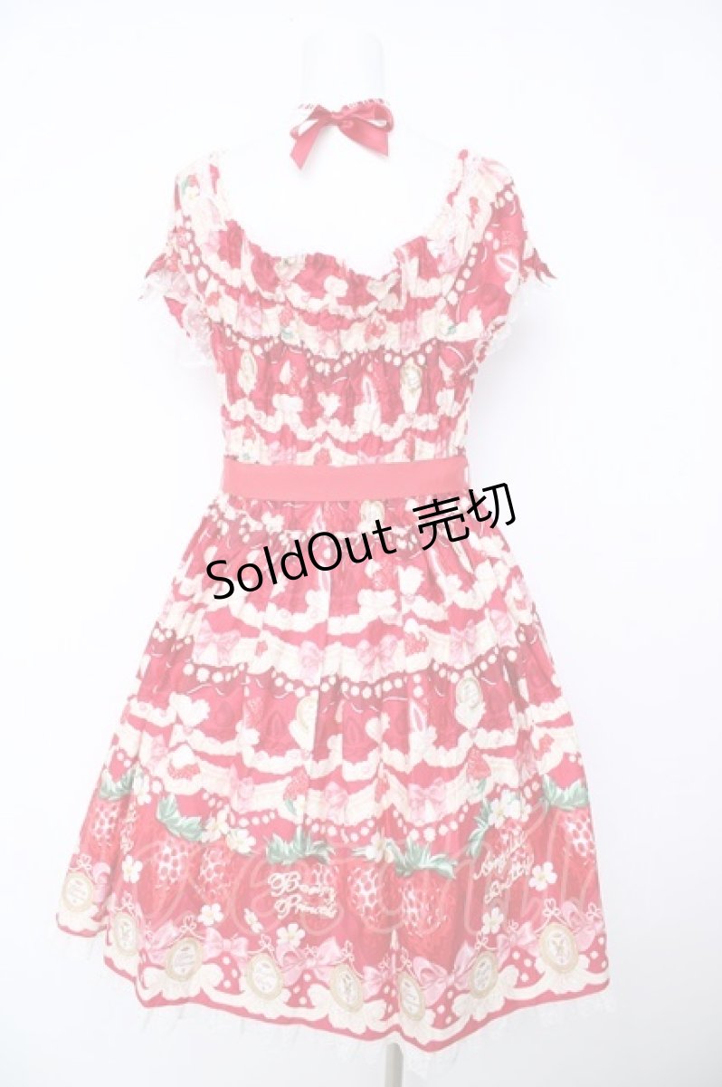 画像2: Angelic Pretty / Melty Berry Princessワンピース  赤 Y-26-06-18-098-AP-OP-SZ-ZY (2)