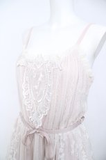 画像3: axes femme / モチーフレースキャミワンピース M サックス Y-26-06-18-110-AX-OP-SZ-ZY (3)
