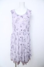画像1: axes femme / 蝶柄ワンピース M ラベンダー Y-26-06-18-111-AX-OP-SZ-ZY (1)