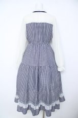 画像2: axes femme POETIQUE / ストロベリーガーデンワンピース M 紺 Y-26-06-18-113-AX-OP-SZ-ZY (2)