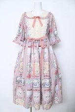 画像1: axes femme kawaii / ティティ×ベアファミリーワンピース  ピンク Y-26-06-18-119-AX-OP-SZ-ZY (1)