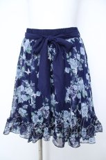 画像1: axes femme / 蝶薔薇スカート  紺 Y-26-06-18-153-AX-SK-SZ-ZY (1)