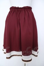 画像2: axes femme POETIQUE / リボン使いサス付きスカート M ワイン Y-26-06-18-155-AX-SK-SZ-ZY (2)