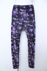 画像1: NieR Clothing / 総柄LARED レギンス  パープル Y-26-06-18-187-PU-PA-SZ-ZY (1)