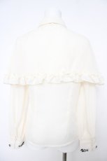 画像2: axes femme / ダークロマンティック刺繍ブラウス/Disneyヴィランズ  生成り Y-26-06-18-029-AX-BL-SZ-ZY (2)