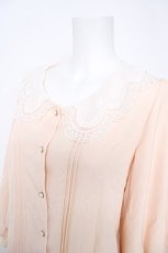 画像3: axes femme POETIQUE / スカラップ刺繍襟ブラウス  ピンク Y-26-06-18-040-AX-TO-SZ-ZY (3)