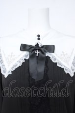 画像3: axes femme POETIQUE / クロス刺繍シスターブラウス M 黒 Y-26-06-18-043-AX-BL-SZ-ZY (3)