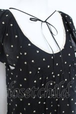 画像3: franche lippee black / りんご刺繍ブラウス M 黒 Y-26-06-20-039-LO-BL-SZ-ZY (3)