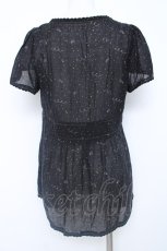 画像2: franche lippee black / ポケットデザインドットチュニブラウス M 黒 Y-26-06-20-040-LO-BL-SZ-ZY (2)