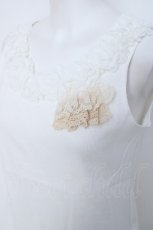 画像3: Favorite / 立体フラワーモチーフノースリーブトップス  白 Y-26-06-20-043-LO-TO-SZ-ZY (3)