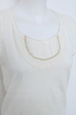 画像4: Franche Lippee / ヨーク切替半袖カットソー M 生成り Y-26-06-20-047-LO-TO-SZ-ZY (4)