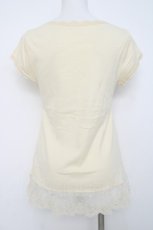 画像2: Franche Lippee / 裾バラレースカットソー M 生成り Y-26-06-20-051-LO-TO-SZ-ZY (2)