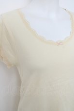 画像3: Franche Lippee / 裾バラレースカットソー M 生成り Y-26-06-20-051-LO-TO-SZ-ZY (3)