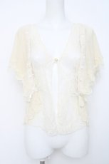 画像1: axes femme / バタフライ袖ニットカーデ M キナリ Y-26-06-20-053-AX-TO-SZ-ZY (1)