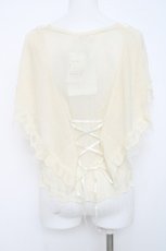 画像2: axes femme / バタフライ袖ニットカーデ M キナリ Y-26-06-20-053-AX-TO-SZ-ZY (2)