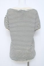 画像2: franche lippee black / ねこポケットボーダーサマーニット M 生成り×黒 Y-26-06-20-055-LO-TO-SZ-ZY (2)