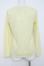 画像2: Franche Lippee / コットンレース使いヨーク切替カットソー M イエロー Y-26-06-20-061-LO-TO-SZ-ZY (2)