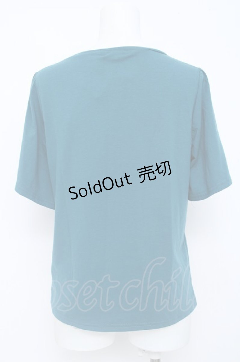 画像2: axes femme / エトワール装飾Ｔシャツ  グリーン Y-26-06-20-068-AX-TS-SZ-ZY (2)
