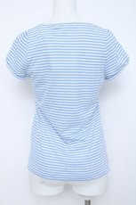 画像2: Franche Lippee / ヨーク切替ボーダー半袖カットソー M ブルー Y-26-06-20-069-LO-TO-SZ-ZY (2)
