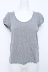 画像1: franche lippee black / 月刺繍カットソー M グレー Y-26-06-20-074-LO-TO-SZ-ZY (1)