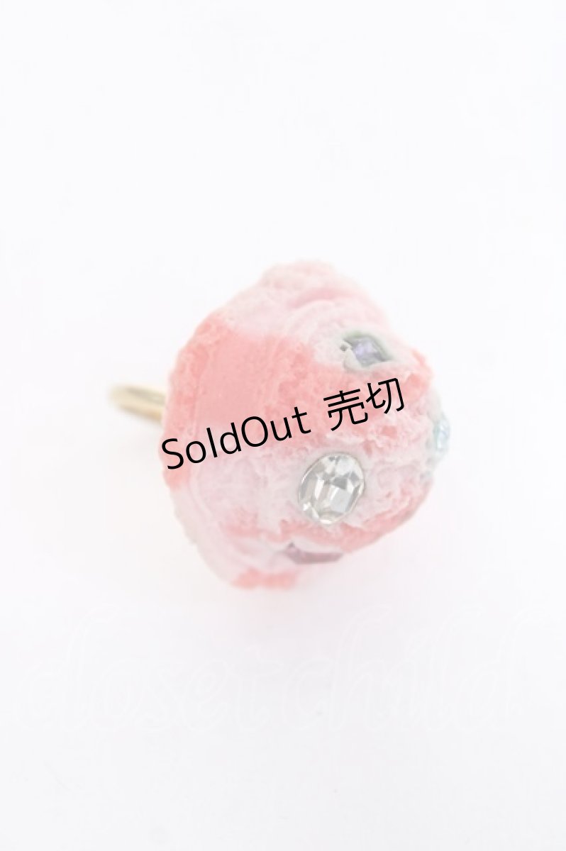 画像1: Q-pot. / キラキラWストロベリーアイスリング  ストロベリー Y-26-06-20-007-QP-AC-SZ-ZY (1)