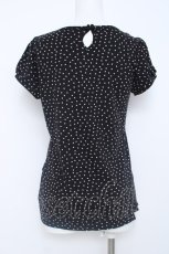 画像2: Franche Lippee / ドット柄半袖カットソー M 黒 Y-26-06-20-077-LO-TO-SZ-ZY (2)